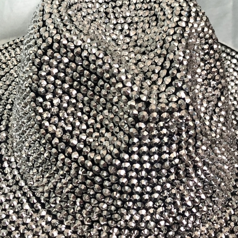 Glamorous Silver Rhinestone Hat - Picture 3 of 11